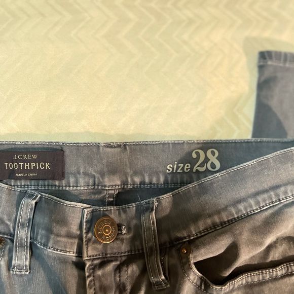 J.Crew Toothpick Chino in Gray, Sz 28, Line new - Picture 5 of 8